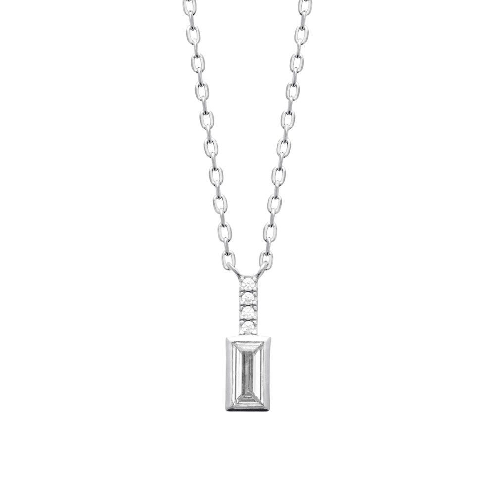 Collier femme - Argent 925 - Oxydes de zirconium Collier femme - Argent 925 - Oxydes de zirconium