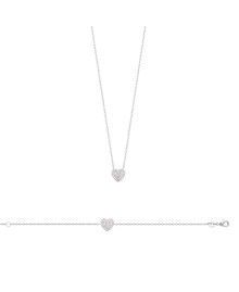 Collier femme - Argent 925 - Oxydes de zirconium