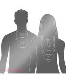 Collier femme - Argent 925 - Oxydes de zirconium