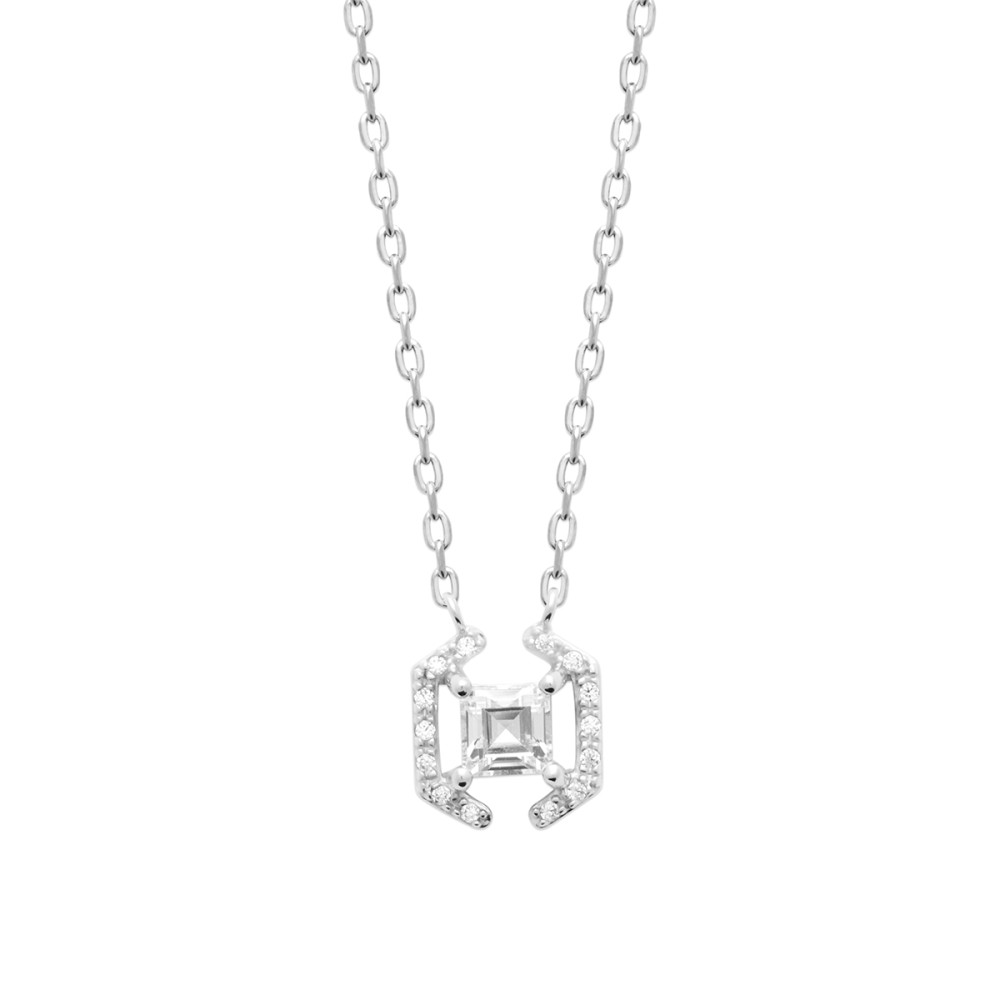 Collier femme - Argent 925 - Oxydes de zirconium