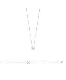 Collier femme - Argent 925 - Oxydes de zirconium