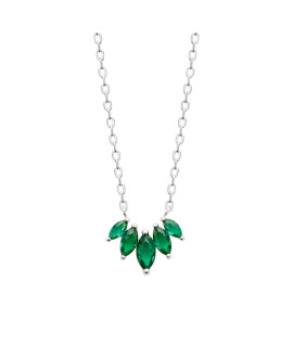 Collier femme - Argent 925 - Oxydes de zirconium