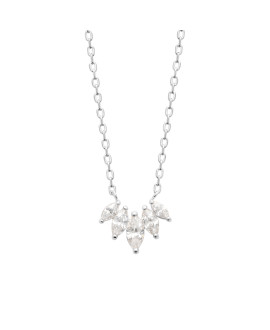 Collier femme - Argent 925 - Oxydes de zirconium