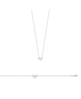 Collier femme - Argent 925 - Oxydes de zirconium Collier femme - Argent 925 - Oxydes de zirconium