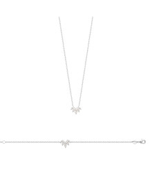 Collier femme - Argent 925 - Oxydes de zirconium