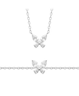 Collier femme - Argent 925 - Oxydes de zirconium