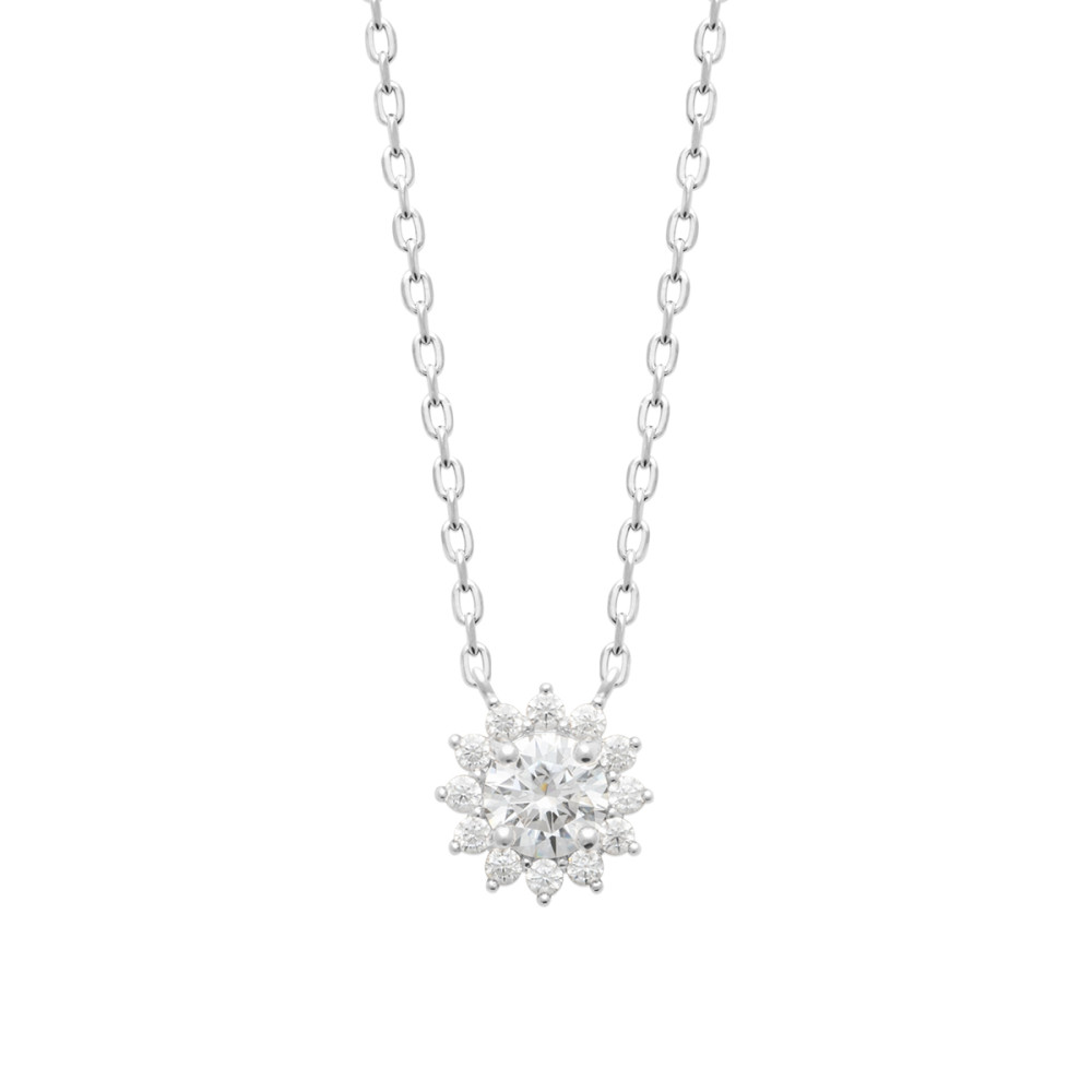 Collier femme - Argent 925 - Oxydes de zirconium Collier femme - Argent 925 - Oxydes de zirconium