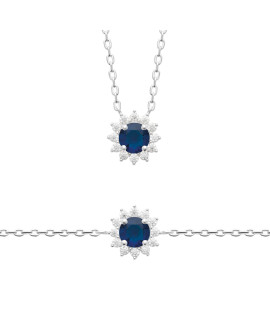 Collier femme - Argent 925 - Oxydes de zirconium