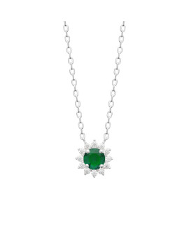 Collier femme - Argent 925 - Oxydes de zirconium