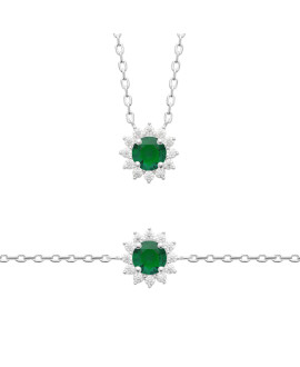 Collier femme - Argent 925 - Oxydes de zirconium Collier femme - Argent 925 - Oxydes de zirconium