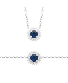 Collier femme - Argent 925 - Oxydes de zirconium