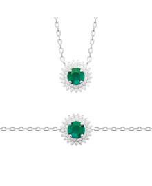 Collier femme - Argent 925 - Oxydes de zirconium