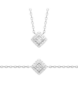 Collier femme - Argent 925 - Oxydes de zirconium Collier femme - Argent 925 - Oxydes de zirconium