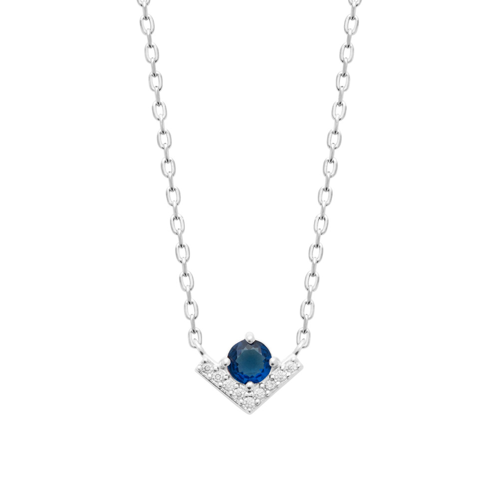 Collier femme - Argent 925 - Oxydes de zirconium