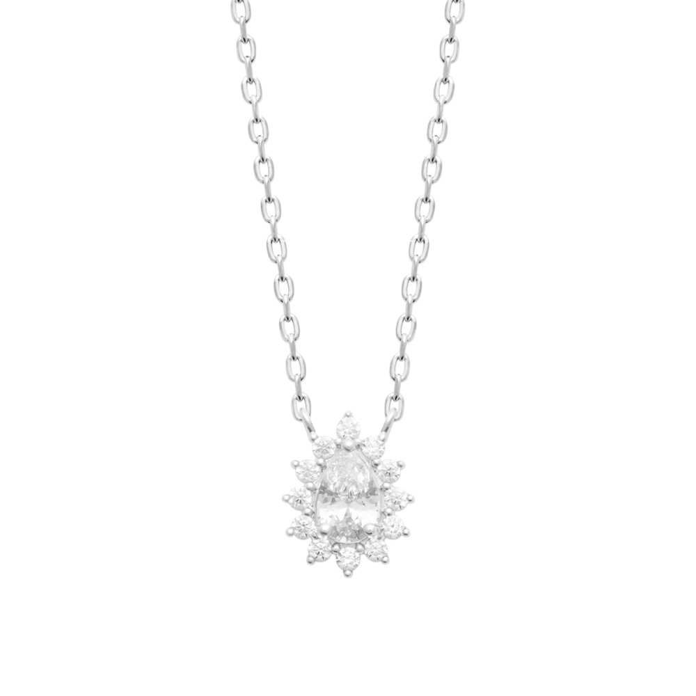 Collier femme - Argent 925 - Oxydes de zirconium