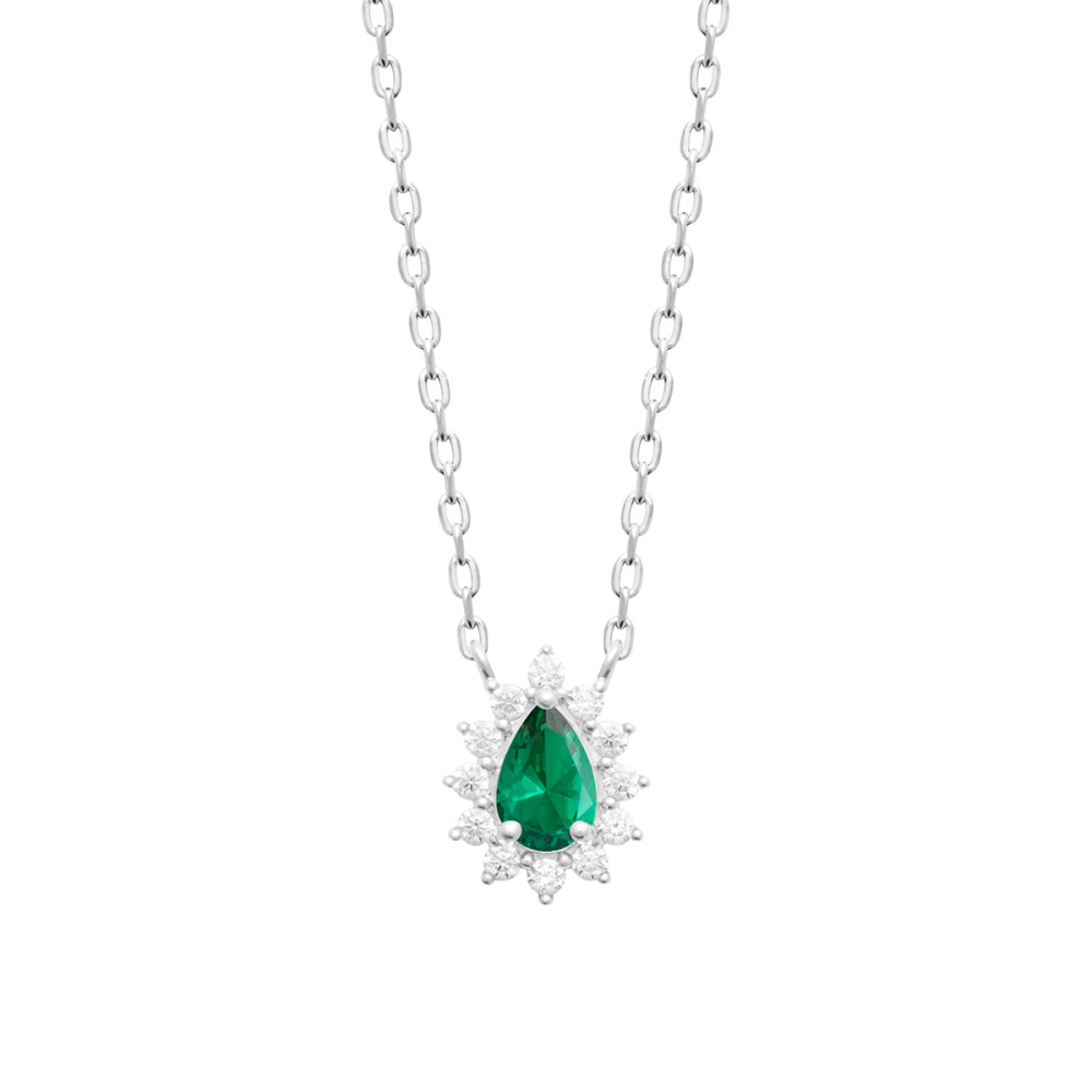 Collier femme - Argent 925 - Oxydes de zirconium