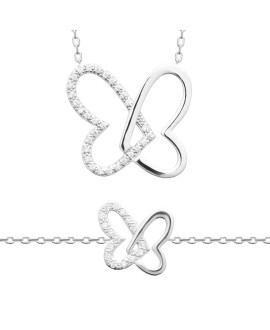 Collier femme - Argent 925 - Oxydes de zirconium