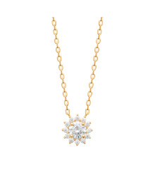 Collier femme - Plaqué or - Oxydes de zirconium