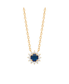 Collier femme - Plaqué or - Oxydes de zirconium