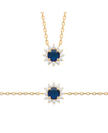 Collier femme - Plaqué or - Oxydes de zirconium