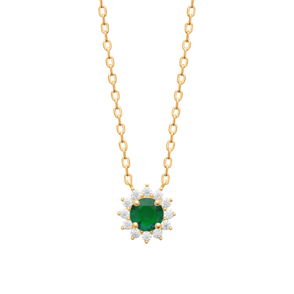 Collier femme - Plaqué or - Oxydes de zirconium Collier femme - Plaqué or - Oxydes de zirconium
