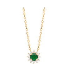 Collier femme - Plaqué or - Oxydes de zirconium