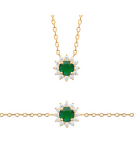 Collier femme - Plaqué or - Oxydes de zirconium Collier femme - Plaqué or - Oxydes de zirconium