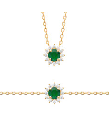 Collier femme - Plaqué or - Oxydes de zirconium