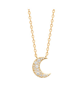 Collier femme - Plaqué or - Oxydes de zirconium
