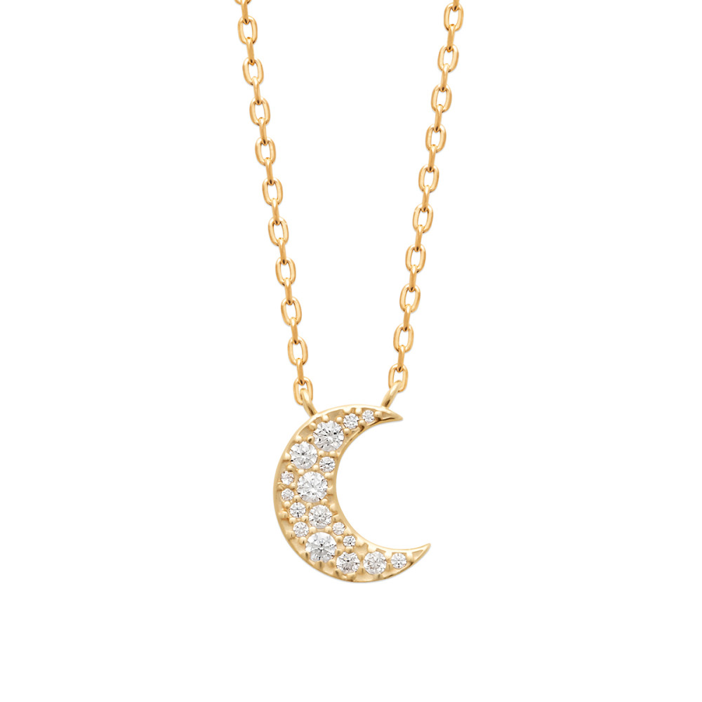 Collier femme - Plaqué or - Oxydes de zirconium Collier femme - Plaqué or - Oxydes de zirconium