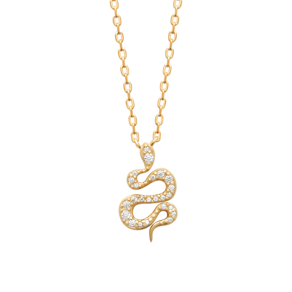 Collier femme - Plaqué or - Oxydes de zirconium Collier femme - Plaqué or - Oxydes de zirconium