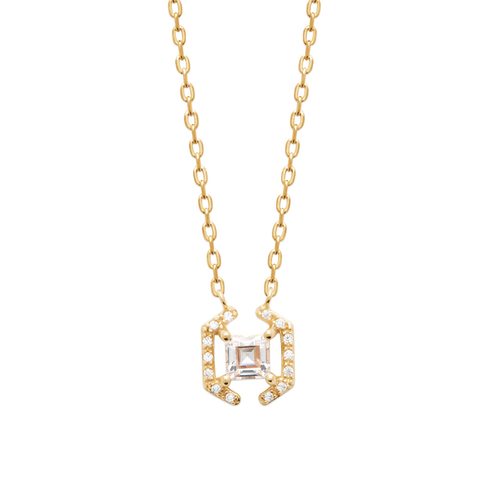 Collier femme - Plaqué or - Oxydes de zirconium Collier femme - Plaqué or - Oxydes de zirconium