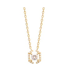 Collier femme - Plaqué or - Oxydes de zirconium