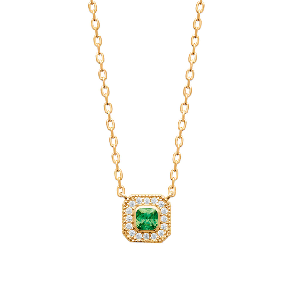 Collier femme - Plaqué or - Oxydes de zirconium Collier femme - Plaqué or - Oxydes de zirconium