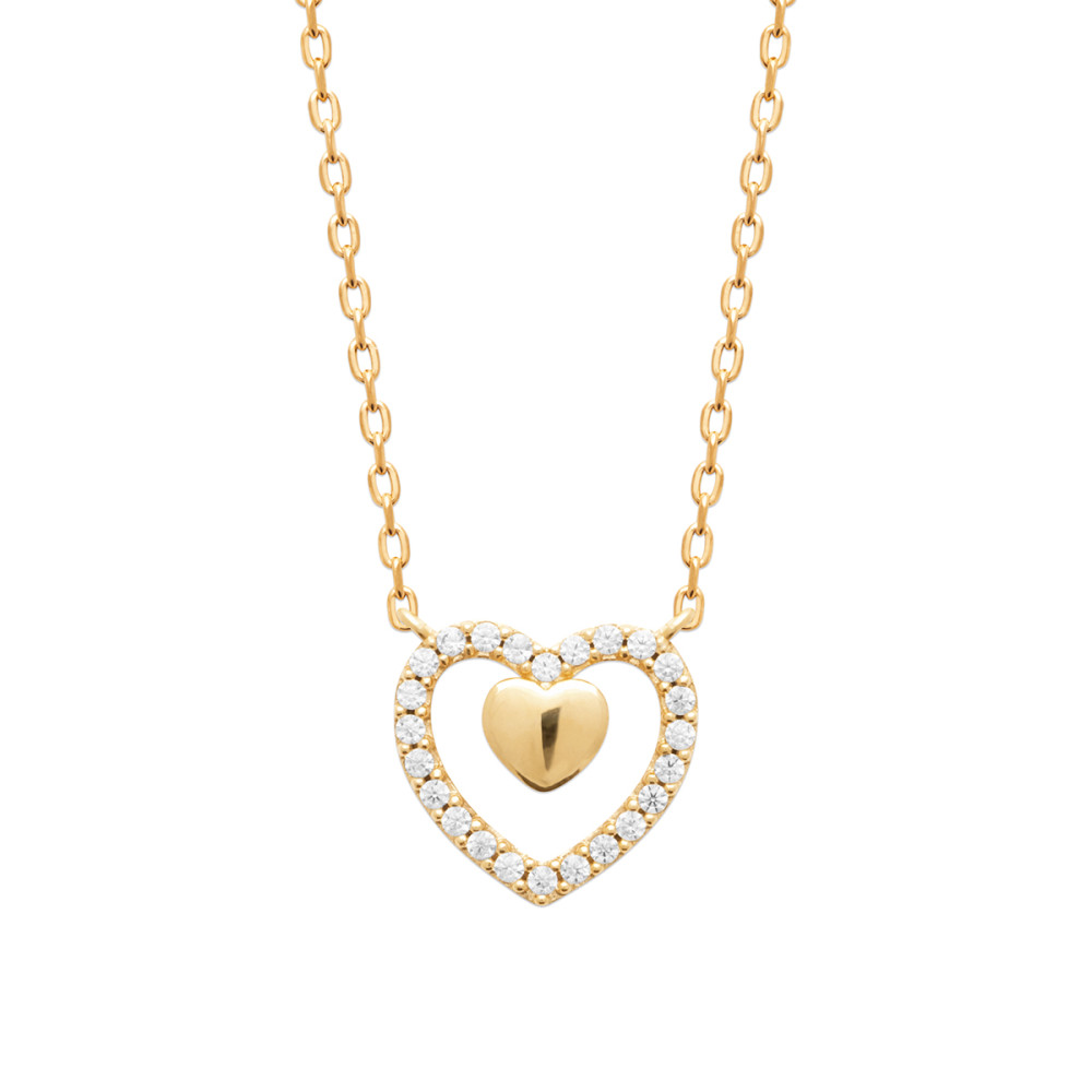 Collier femme - Plaqué or - Oxydes de zirconium Collier femme - Plaqué or - Oxydes de zirconium