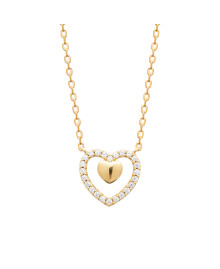 Collier femme - Plaqué or - Oxydes de zirconium