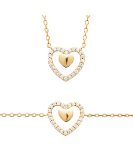 Collier femme - Plaqué or - Oxydes de zirconium Collier femme - Plaqué or - Oxydes de zirconium