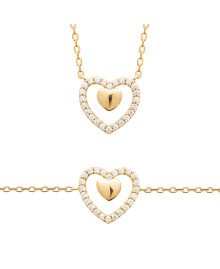 Collier femme - Plaqué or - Oxydes de zirconium