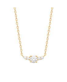 Collier femme - Plaqué or - Oxydes de zirconium