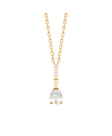 Collier femme - Plaqué or - Oxydes de zirconium