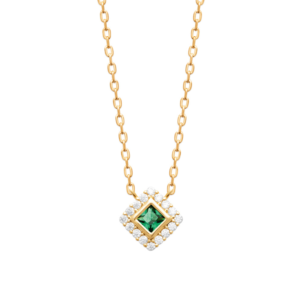 Collier femme - Plaqué or - Oxydes de zirconium Collier femme - Plaqué or - Oxydes de zirconium