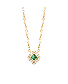 Collier femme - Plaqué or - Oxydes de zirconium