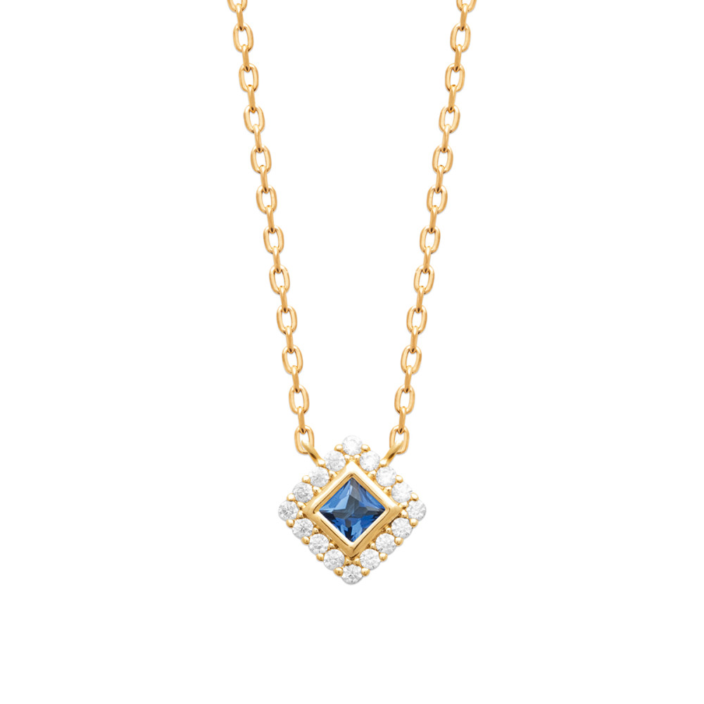 Collier femme - Plaqué or - Oxydes de zirconium Collier femme - Plaqué or - Oxydes de zirconium