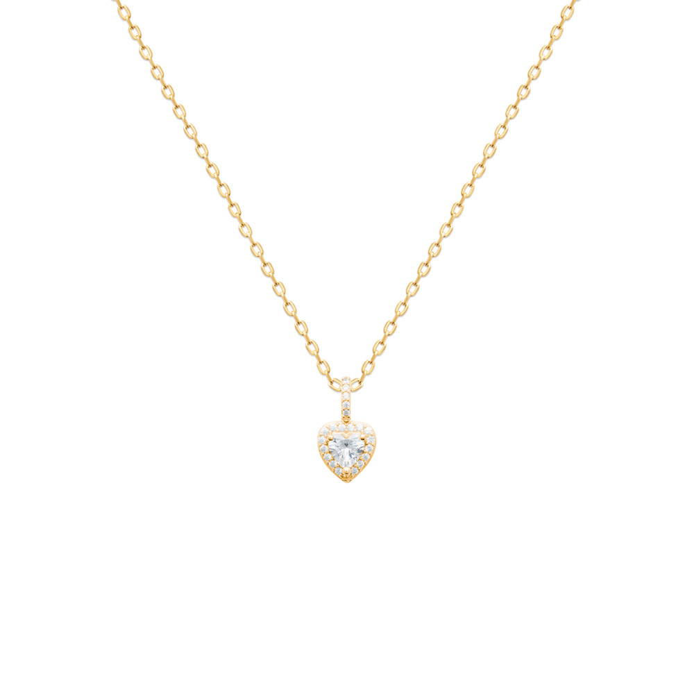Collier femme - Plaqué or - Oxydes de zirconium Collier femme - Plaqué or - Oxydes de zirconium