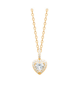 Collier femme - Plaqué or - Oxydes de zirconium Collier femme - Plaqué or - Oxydes de zirconium