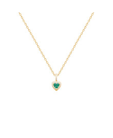 Collier femme - Plaqué or - Oxydes de zirconium