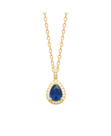 Collier femme - Plaqué or - Oxydes de zirconium
