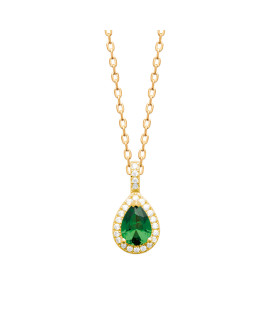 Collier femme - Plaqué or - Oxydes de zirconium Collier femme - Plaqué or - Oxydes de zirconium