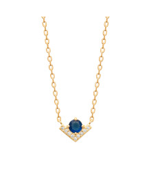 Collier femme - Plaqué or - Oxydes de zirconium