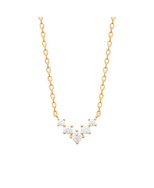 Collier femme - Plaqué or - Oxydes de zirconium